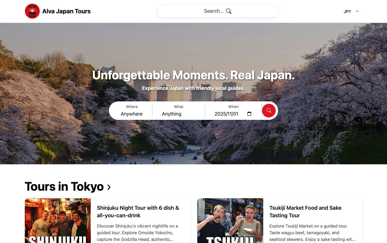 ツアー予約Webアプリ構築